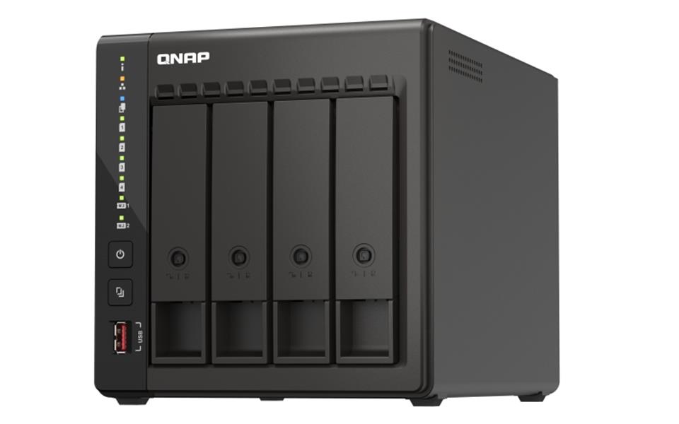 QNAP TS-453E NAS Tower Ethernet LAN Zwart J6412