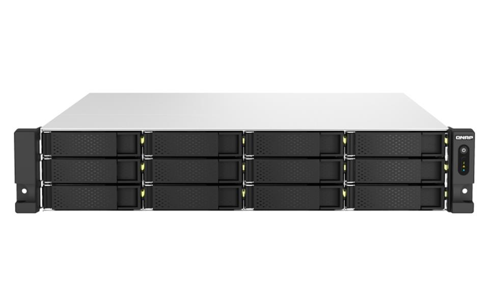 QNAP TS-H1887XU-RP NAS Rack (2U) Ethernet LAN Zwart, Wit E-2336