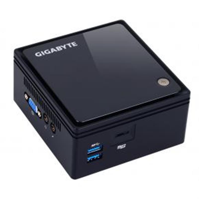Gigabyte GB-BACE-3160 PC/workstation barebone J3160 1,6 GHz 0.69L maat pc Zwart