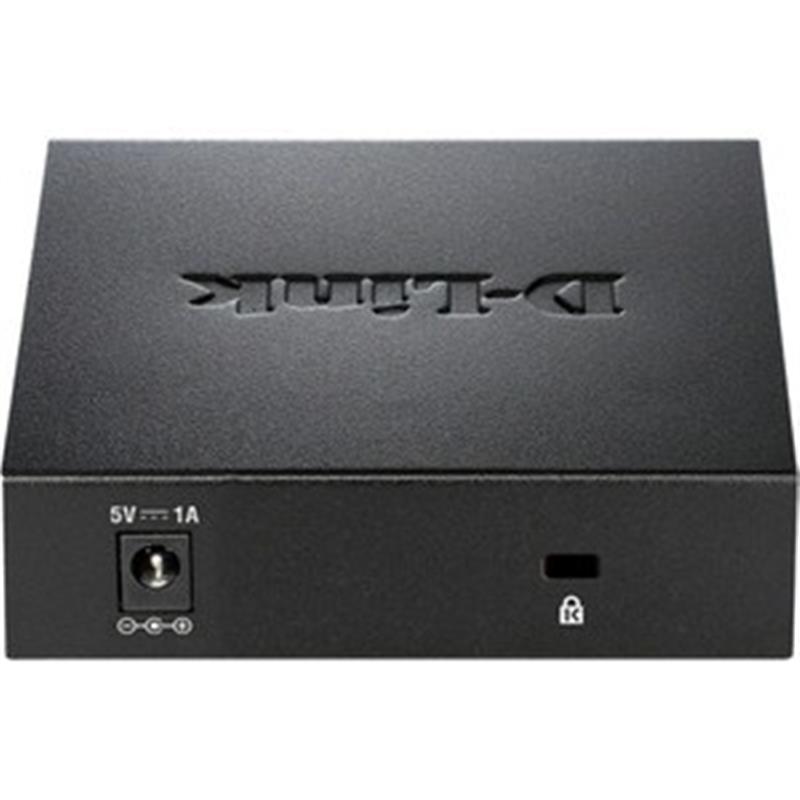 D-Link DGS-105GL/E netwerk-switch Unmanaged Gigabit Ethernet (10/100/1000) Zwart