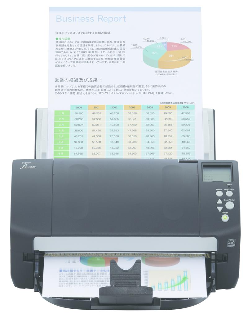 Fujitsu fi-7180 600 x 600 DPI ADF-scanner Zwart, Wit A4