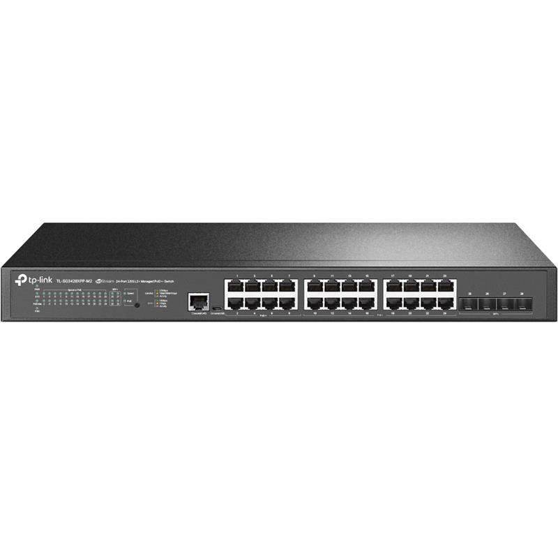 TP-Link TL-SG3428XPP-M2 netwerk-switch Managed L2+ 2.5G Ethernet (100/1000/2500) Power over Ethernet (PoE) 1U Zwart