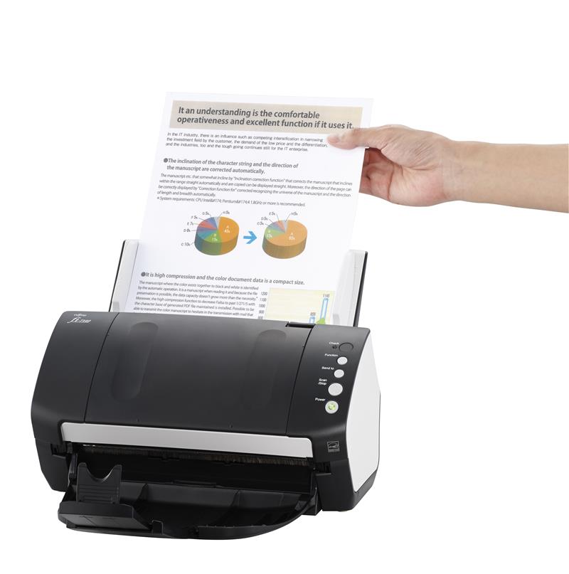 Fujitsu fi-7140 ADF-scanner 600 x 600 DPI A4 Zwart, Wit