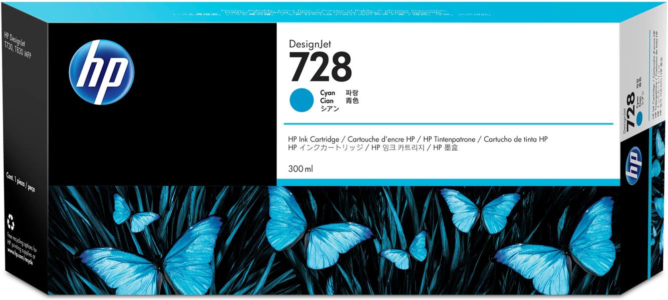 HP 728 Origineel Cyaan