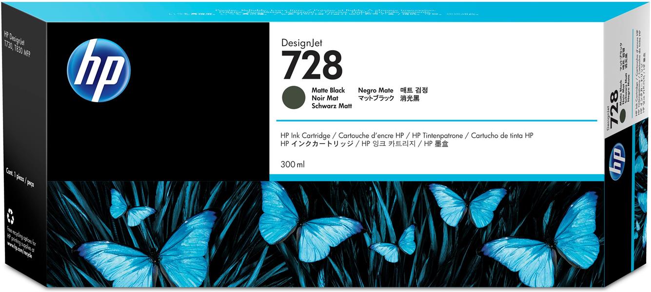 HP 728 Origineel Mat Zwart