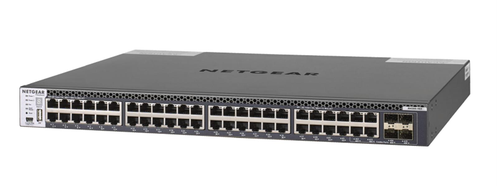 Netgear M4300-48X Managed L3 10G Ethernet (100/1000/10000) Zwart 1U