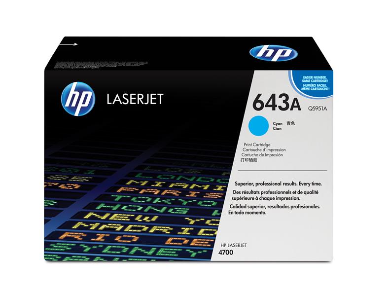 HP 643A Origineel Cyaan 1 stuk(s)