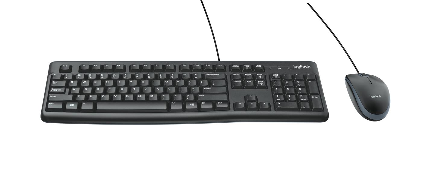 Logitech Desktop MK120 toetsenbord USB QWERTY US International Zwart