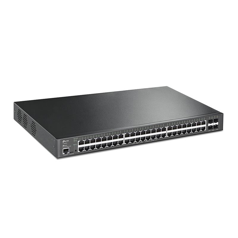 TP-Link TL-SG3452XP netwerk-switch Managed L2+ Gigabit Ethernet (10/100/1000) Power over Ethernet (PoE) 1U Zwart