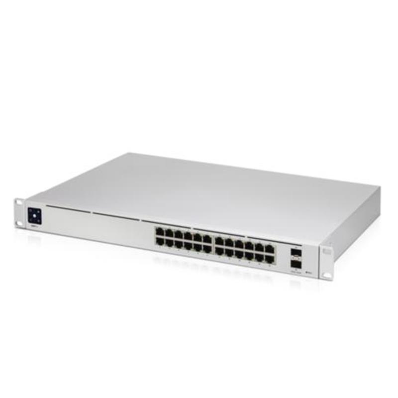 Ubiquiti Switch UniFi 24xRJ45 GBit/2xSFP+ Managed Gen2 19 Rack-Mountable, Fanless, 1,3 Touchscreen
