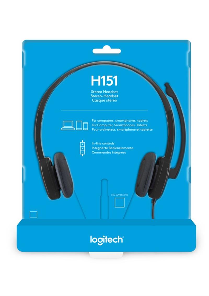 Logitech H151 Headset Hoofdband Zwart