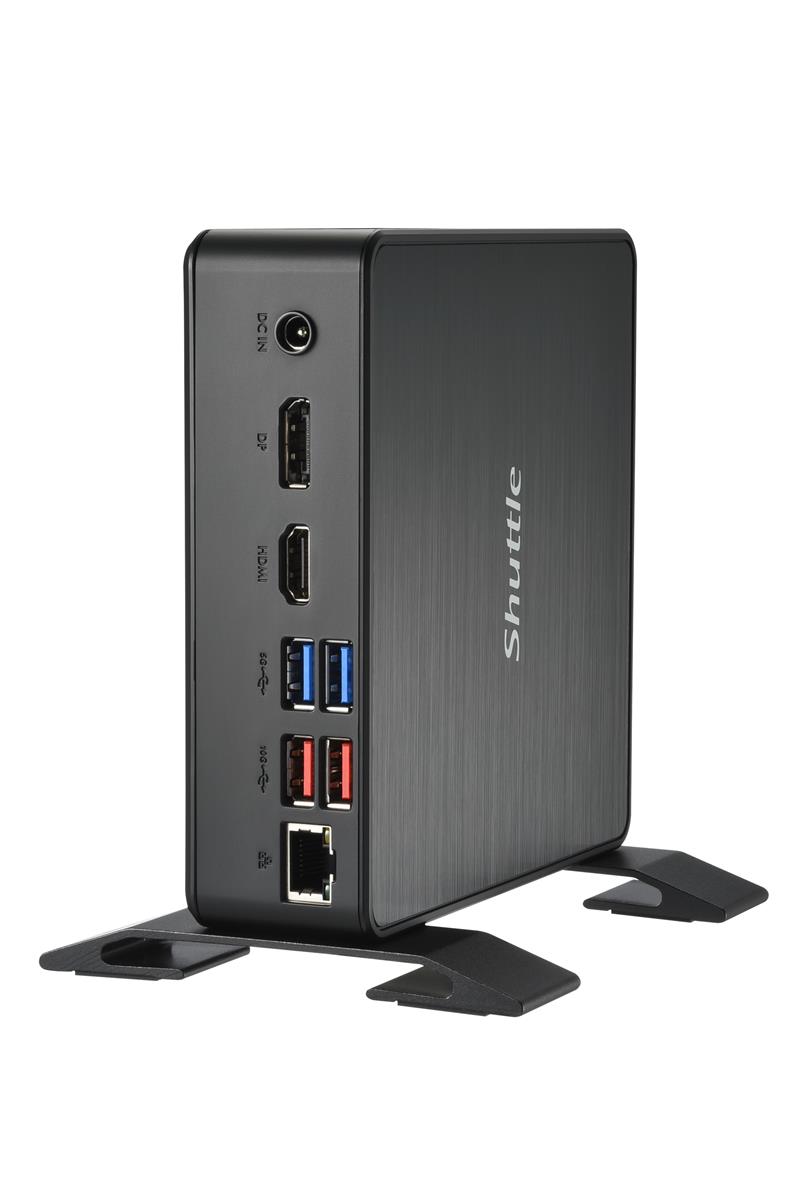 Shuttle XPC Nano PC NC40U, Intel Celeron 7305U, 1x HDMI, 1x DP,1xUSB-C/DP, 6x USB3.2, 1x 2.5"" bay, 2x M.2, 1x LAN, RAID, 24/7 permanent gebruik, incl