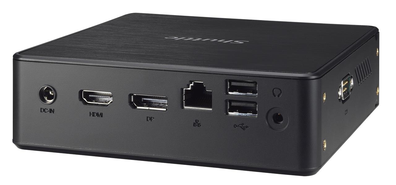 Shuttle XP? slim NC10U PC/workstation barebone 4205U 1,8 GHz Zwart Intel SoC FCBGA1528