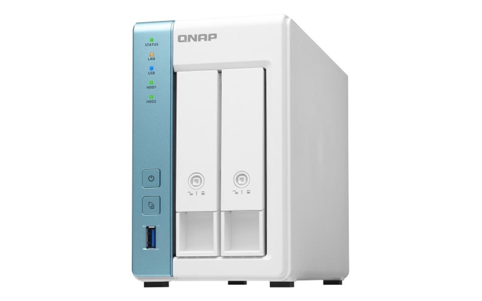 QNAP TS-231P3 NAS Tower Ethernet LAN Turkoois, Wit Alpine AL-214