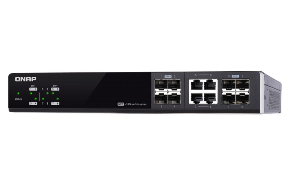 QNAP QSW-M804-4C netwerk-switch Managed 10G Ethernet (100/1000/10000) Zwart