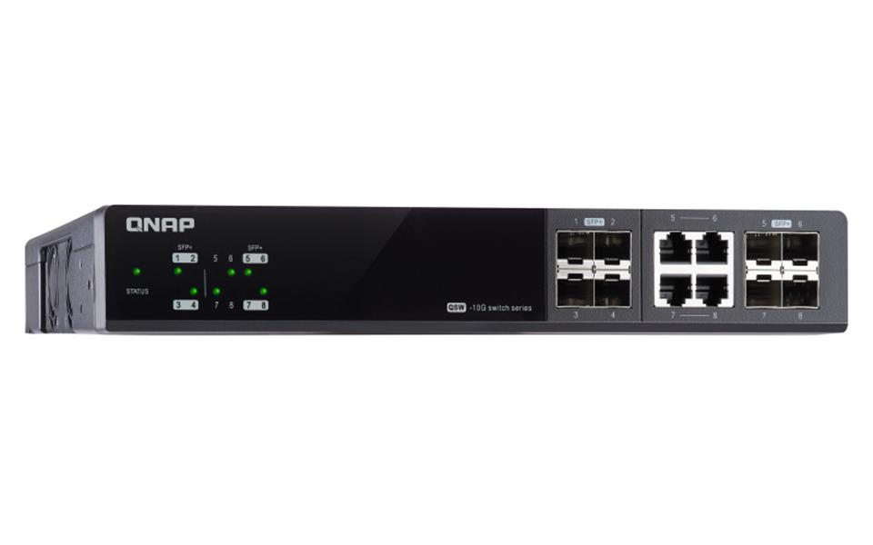 QNAP QSW-M804-4C netwerk-switch Managed 10G Ethernet (100/1000/10000) Zwart