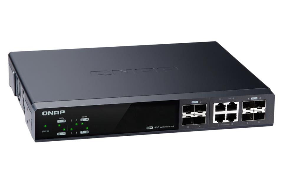 QNAP QSW-M804-4C netwerk-switch Managed 10G Ethernet (100/1000/10000) Zwart