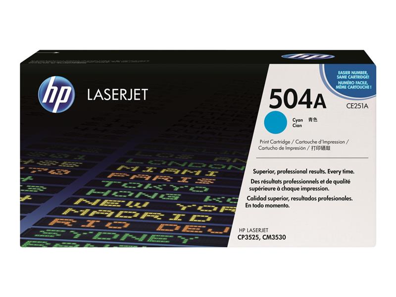 HP 504A Origineel Cyaan 1 stuk(s)