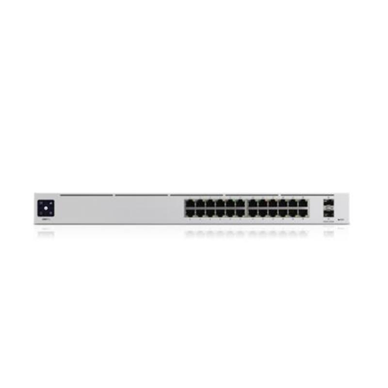 Ubiquiti Switch UniFi 24xRJ45 GBit/2xSFP+ Managed Gen2 19 Rack-Mountable, Fanless, 1,3 Touchscreen