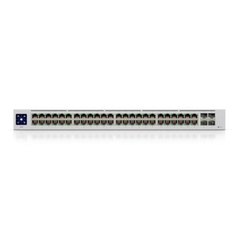 Ubiquiti Switch UniFi 48xRJ45 GBit/4xSFP Managed Gen2 19 Rack-Mountable, Fanless, 1,3 Touchscreen