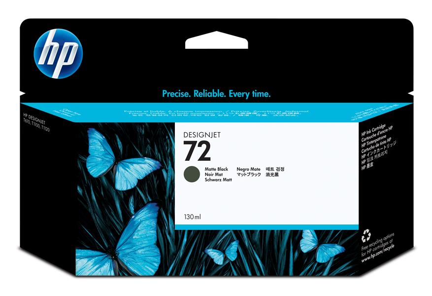 HP 72 Origineel Mat Zwart