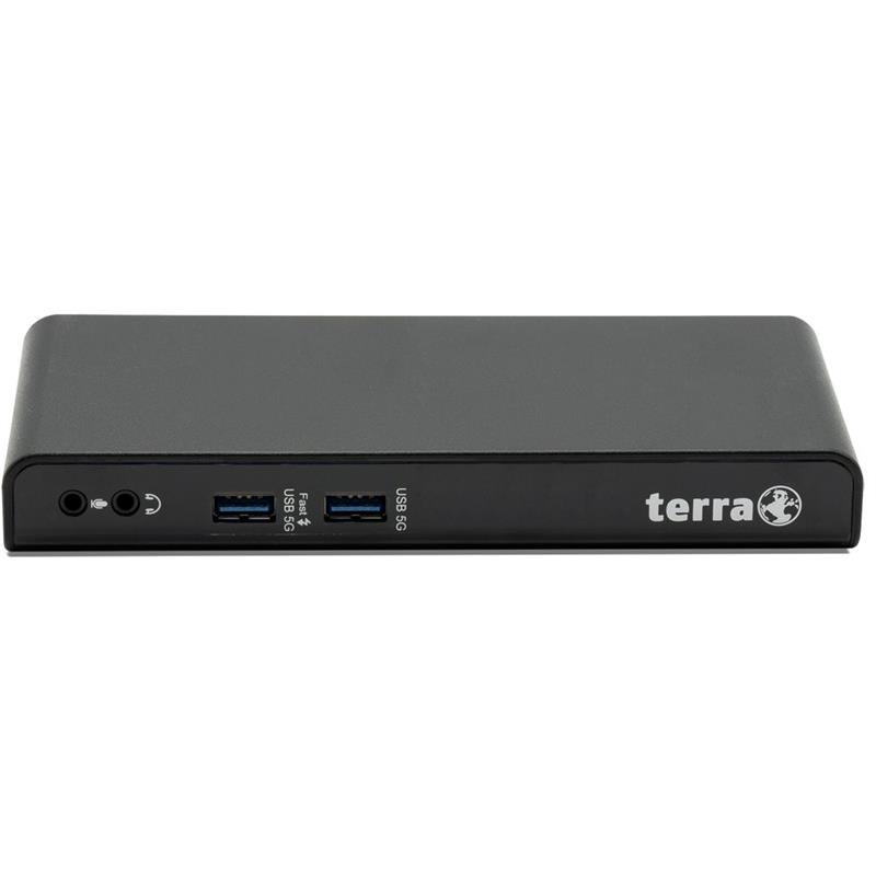 TERRA MOBILE Dockingstation 732 USB-A/C Dual Display inkl.5V/4A Netzteil, USB-A/C Kabel zu Notenooks