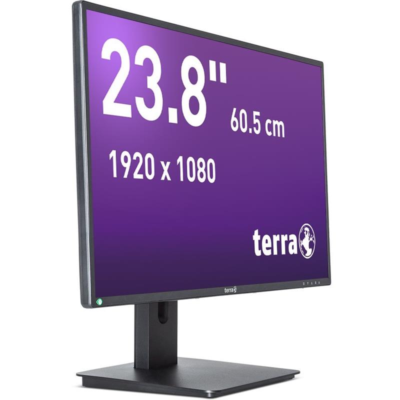 Terra Led Monitor 2456W PV zwart DP, HDMI Greenline Plus 24 inch