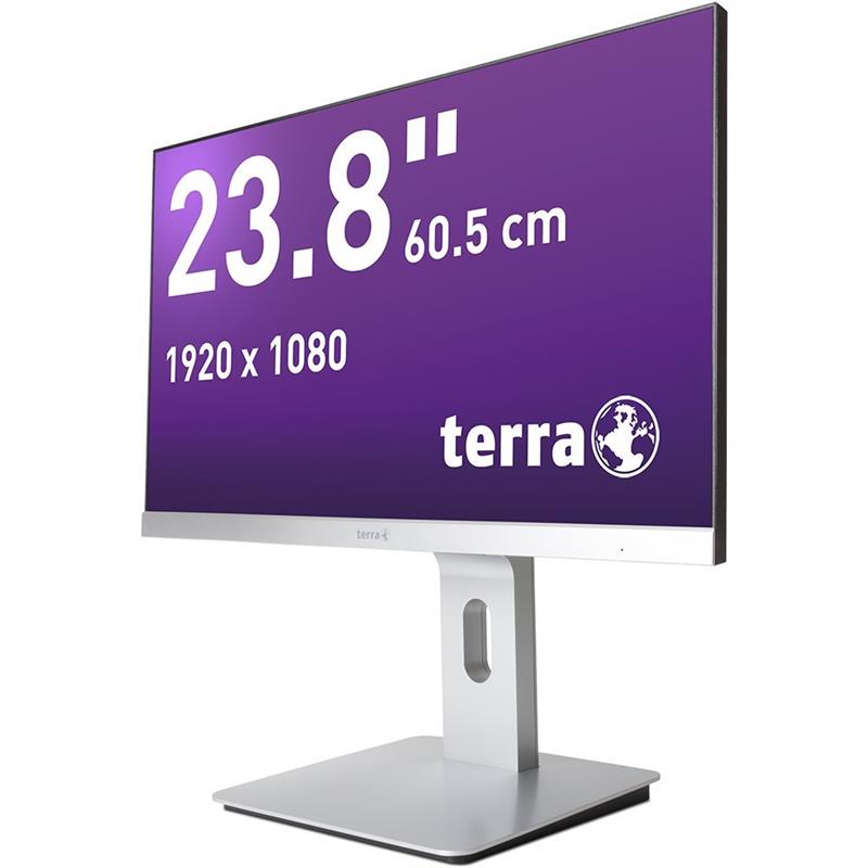 Terra Led Monitor 2462W PV Silver DP/HDMI Greenline Plus 24 inch