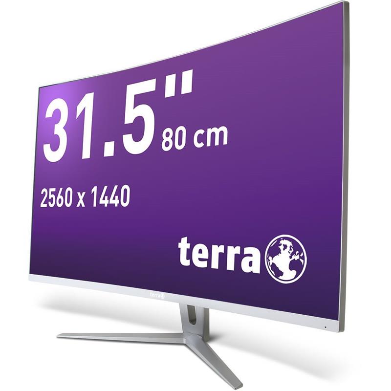 TERRA LCD/LED 3280W V3 silver/white CURVED USB-C/HDMI/DP