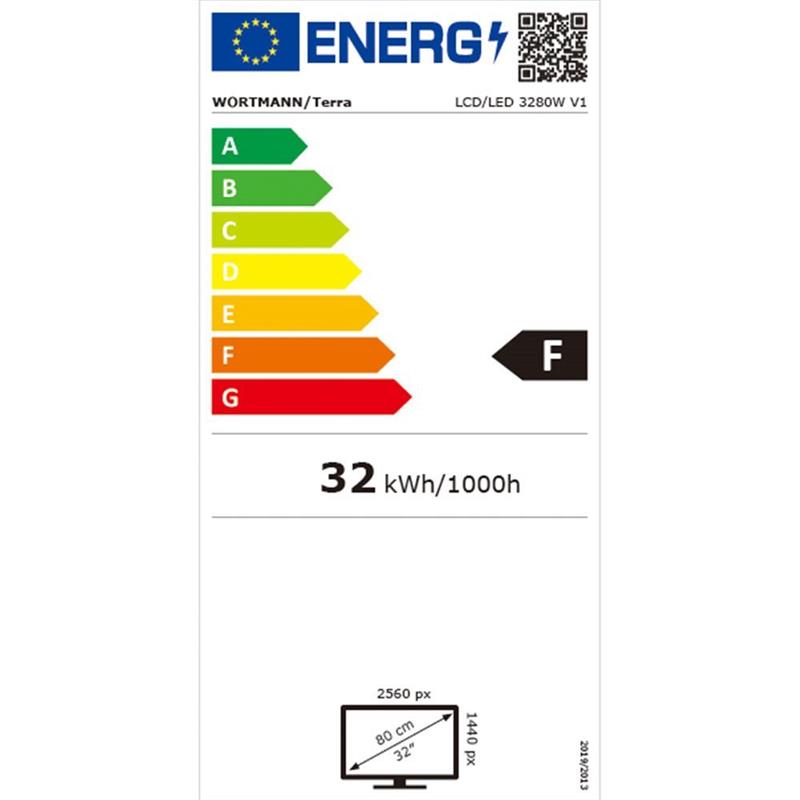 TERRA LCD/LED 3280W V3 silver/white CURVED USB-C/HDMI/DP