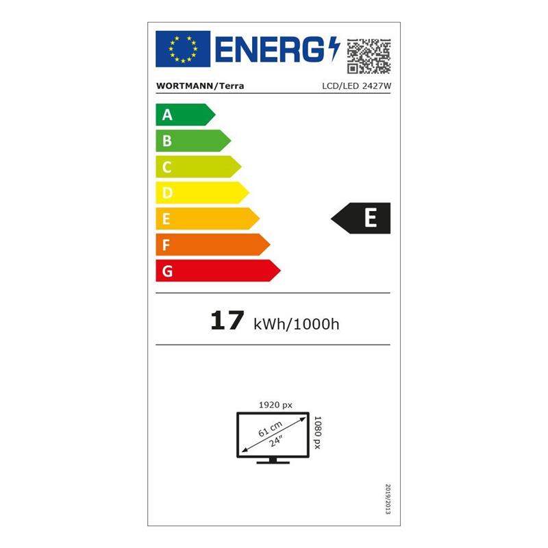 TERRA LCD/LED 2427W black HDMI, DP GREENLINE PLUS